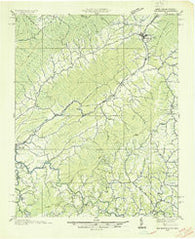 Doe Mountain Tennessee Historical topographic map, 1:48000 scale, 15 X 15 Minute, Year 1935
