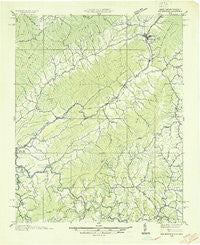 Doe Mountain Tennessee Historical topographic map, 1:48000 scale, 15 X 15 Minute, Year 1935