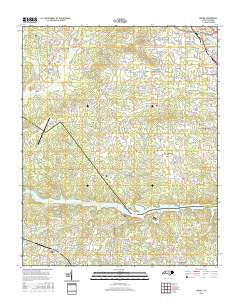 Drexel North Carolina Current topographic map, 1:24000 scale, 7.5 X 7.5 Minute, Year 2016