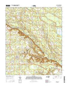 Dublin North Carolina Current topographic map, 1:24000 scale, 7.5 X 7.5 Minute, Year 2016