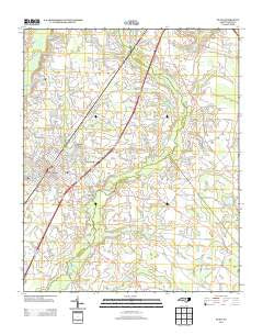 Dunn North Carolina Historical topographic map, 1:24000 scale, 7.5 X 7.5 Minute, Year 2013