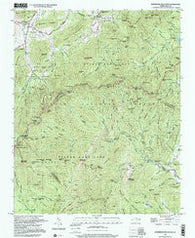 Dunsmore Mountain North Carolina Historical topographic map, 1:24000 scale, 7.5 X 7.5 Minute, Year 1997