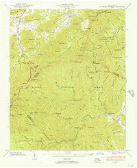 Dunsmore Mountain North Carolina Historical topographic map, 1:24000 scale, 7.5 X 7.5 Minute, Year 1942