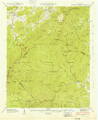 Dunsmore Mountain North Carolina Historical topographic map, 1:24000 scale, 7.5 X 7.5 Minute, Year 1943