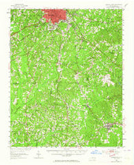 Durham South North Carolina Historical topographic map, 1:62500 scale, 15 X 15 Minute, Year 1951