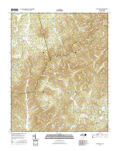 Dysartsville North Carolina Current topographic map, 1:24000 scale, 7.5 X 7.5 Minute, Year 2016