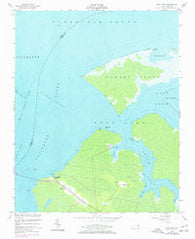 East Lake North Carolina Historical topographic map, 1:24000 scale, 7.5 X 7.5 Minute, Year 1953