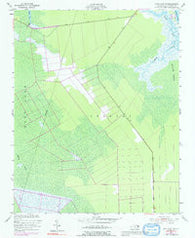 East Lake SE North Carolina Historical topographic map, 1:24000 scale, 7.5 X 7.5 Minute, Year 1953