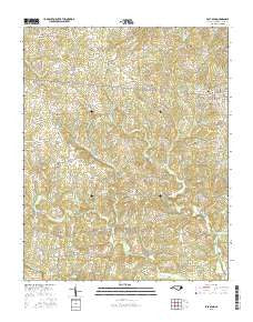 East Bend North Carolina Current topographic map, 1:24000 scale, 7.5 X 7.5 Minute, Year 2016