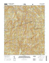 Eastatoe Gap North Carolina Current topographic map, 1:24000 scale, 7.5 X 7.5 Minute, Year 2016
