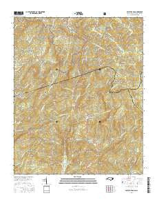 Eastatoe Gap North Carolina Current topographic map, 1:24000 scale, 7.5 X 7.5 Minute, Year 2016