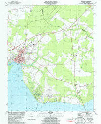 Edenton North Carolina Historical topographic map, 1:24000 scale, 7.5 X 7.5 Minute, Year 1981