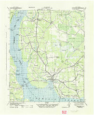 Edenton North Carolina Historical topographic map, 1:62500 scale, 15 X 15 Minute, Year 1943