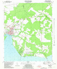Edenton North Carolina Historical topographic map, 1:24000 scale, 7.5 X 7.5 Minute, Year 1981