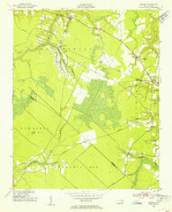 Edward North Carolina Historical topographic map, 1:24000 scale, 7.5 X 7.5 Minute, Year 1950