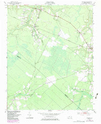 Edward North Carolina Historical topographic map, 1:24000 scale, 7.5 X 7.5 Minute, Year 1950