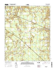 Edward North Carolina Current topographic map, 1:24000 scale, 7.5 X 7.5 Minute, Year 2016