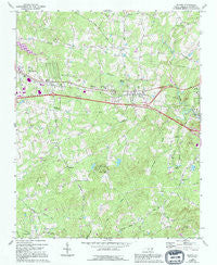 Efland North Carolina Historical topographic map, 1:24000 scale, 7.5 X 7.5 Minute, Year 1968
