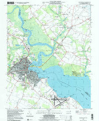 Elizabeth City North Carolina Historical topographic map, 1:24000 scale, 7.5 X 7.5 Minute, Year 1997