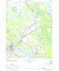 Elizabeth City North Carolina Historical topographic map, 1:62500 scale, 15 X 15 Minute, Year 1948