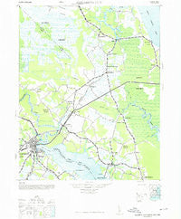 Elizabeth City North Carolina Historical topographic map, 1:62500 scale, 15 X 15 Minute, Year 1948
