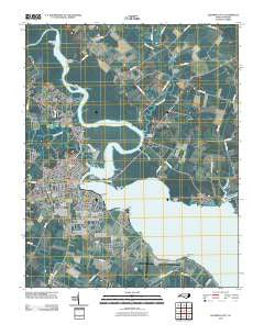 Elizabeth City North Carolina Historical topographic map, 1:24000 scale, 7.5 X 7.5 Minute, Year 2010