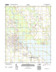Elizabeth City North Carolina Historical topographic map, 1:24000 scale, 7.5 X 7.5 Minute, Year 2013