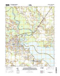 Elizabeth City North Carolina Current topographic map, 1:24000 scale, 7.5 X 7.5 Minute, Year 2016
