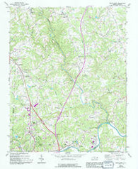 Elkin North North Carolina Historical topographic map, 1:24000 scale, 7.5 X 7.5 Minute, Year 1971