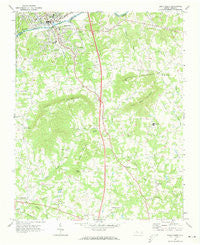 Elkin South North Carolina Historical topographic map, 1:24000 scale, 7.5 X 7.5 Minute, Year 1971