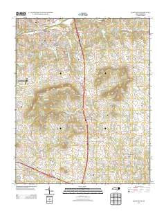 Elkin South North Carolina Historical topographic map, 1:24000 scale, 7.5 X 7.5 Minute, Year 2013