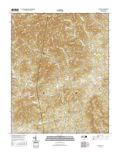 Ellendale North Carolina Current topographic map, 1:24000 scale, 7.5 X 7.5 Minute, Year 2016