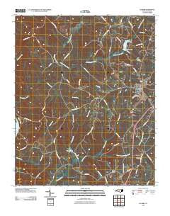 Ellerbe North Carolina Historical topographic map, 1:24000 scale, 7.5 X 7.5 Minute, Year 2010