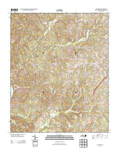 Ellerbe North Carolina Historical topographic map, 1:24000 scale, 7.5 X 7.5 Minute, Year 2013