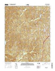 Ellerbe North Carolina Current topographic map, 1:24000 scale, 7.5 X 7.5 Minute, Year 2016