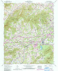 Enka North Carolina Historical topographic map, 1:24000 scale, 7.5 X 7.5 Minute, Year 1961