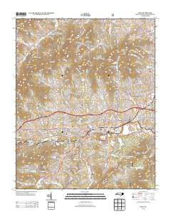 Enka North Carolina Historical topographic map, 1:24000 scale, 7.5 X 7.5 Minute, Year 2013