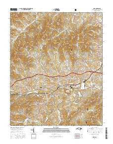 Enka North Carolina Current topographic map, 1:24000 scale, 7.5 X 7.5 Minute, Year 2016