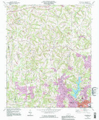 Enochville North Carolina Historical topographic map, 1:24000 scale, 7.5 X 7.5 Minute, Year 1993
