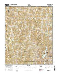 Enochville North Carolina Current topographic map, 1:24000 scale, 7.5 X 7.5 Minute, Year 2016