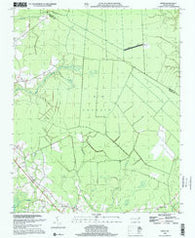Ernul North Carolina Historical topographic map, 1:24000 scale, 7.5 X 7.5 Minute, Year 1998