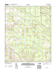 Ernul North Carolina Historical topographic map, 1:24000 scale, 7.5 X 7.5 Minute, Year 2013