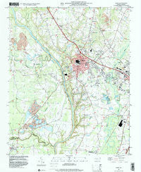 Erwin North Carolina Historical topographic map, 1:24000 scale, 7.5 X 7.5 Minute, Year 1997