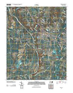 Erwin North Carolina Historical topographic map, 1:24000 scale, 7.5 X 7.5 Minute, Year 2010