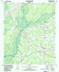 Evergreen North Carolina Historical topographic map, 1:24000 scale, 7.5 X 7.5 Minute, Year 1986