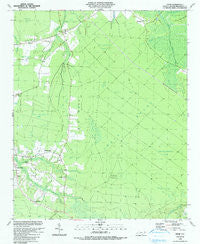 Exum North Carolina Historical topographic map, 1:24000 scale, 7.5 X 7.5 Minute, Year 1990