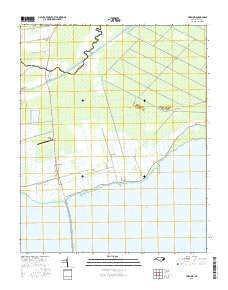 Fairfield North Carolina Current topographic map, 1:24000 scale, 7.5 X 7.5 Minute, Year 2016
