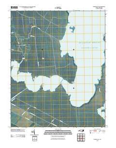 Fairfield NE North Carolina Historical topographic map, 1:24000 scale, 7.5 X 7.5 Minute, Year 2010