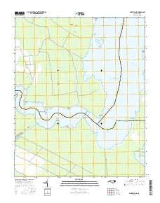 Fairfield NE North Carolina Current topographic map, 1:24000 scale, 7.5 X 7.5 Minute, Year 2016