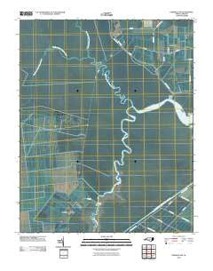 Fairfield NW North Carolina Historical topographic map, 1:24000 scale, 7.5 X 7.5 Minute, Year 2010
